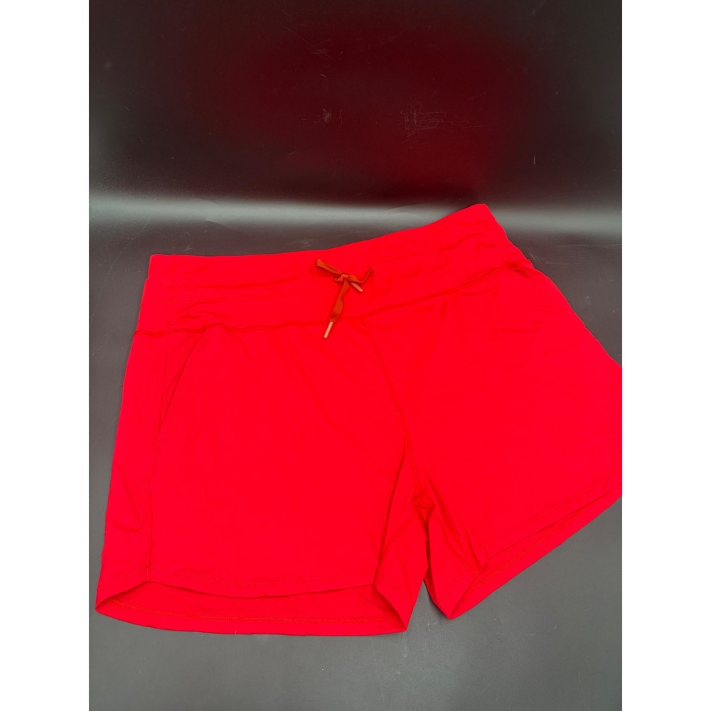 Soothfeel Womens Athletic Running Shorts Drawstring Pockets Red XXL